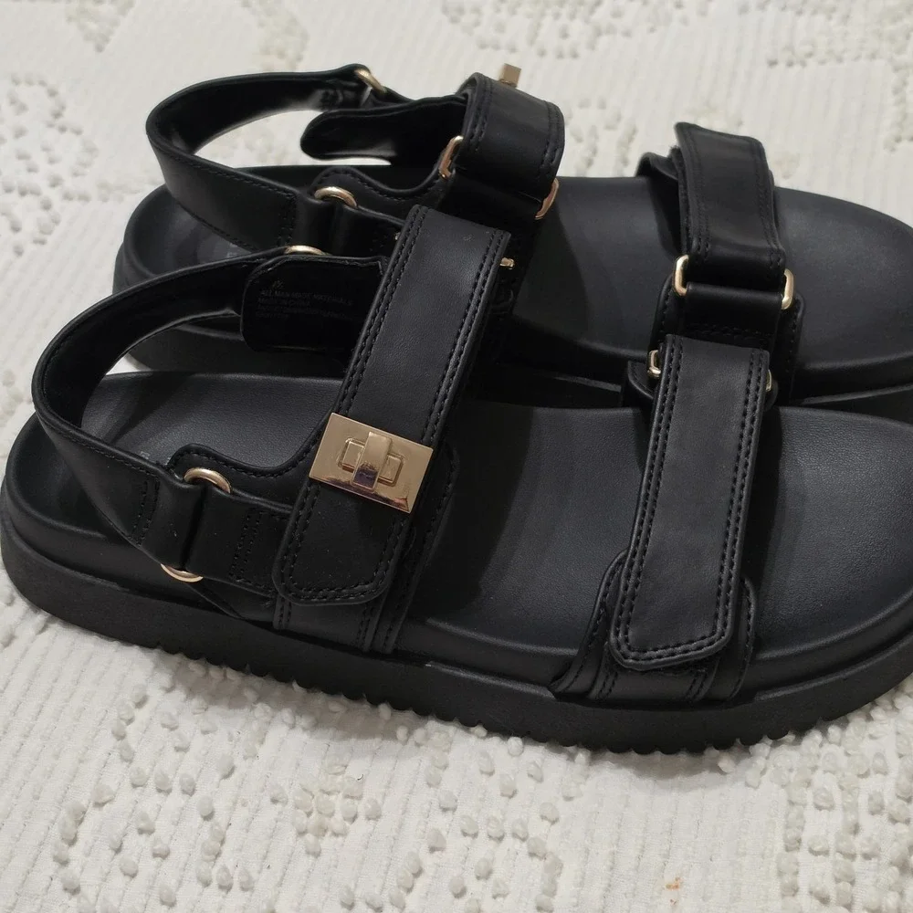 A New Day‎ Jonie Footbed Womens Sandals Comfort Style Versatile Size 7.5